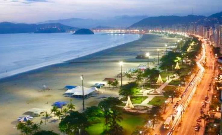Apartamento Kitinete Frente Ao Mar 1315 São Vicente Exterior foto