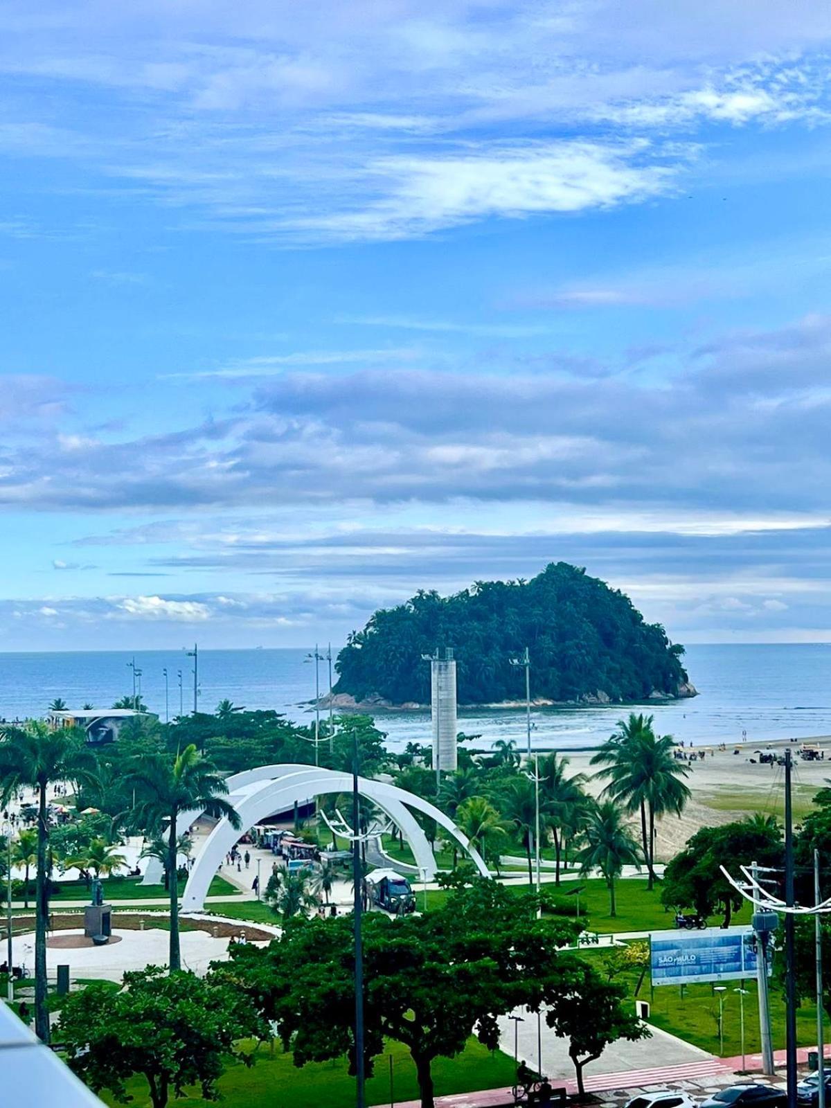 Apartamento Kitinete Frente Ao Mar 1315 São Vicente Exterior foto
